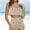Green, variant on Sentmoon Bikini for Women Ruffle Curvy Women's Bathing Suit Tummy Control Push Up Plus Size Spaghetti Strap Women Swimsuits Summer Vacation for Surfing and Water Sports