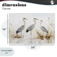 thumbnail image 4 of Stupell Industries Coastal Neutral Blue Herons in Reeds Canvas Art, 24 x 16, by LSR Design Studio, 4 of 8