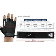 RDX Weight Lifting Gloves Fitness Bodybuilding Training Cycling Gym Equipment Blue Large