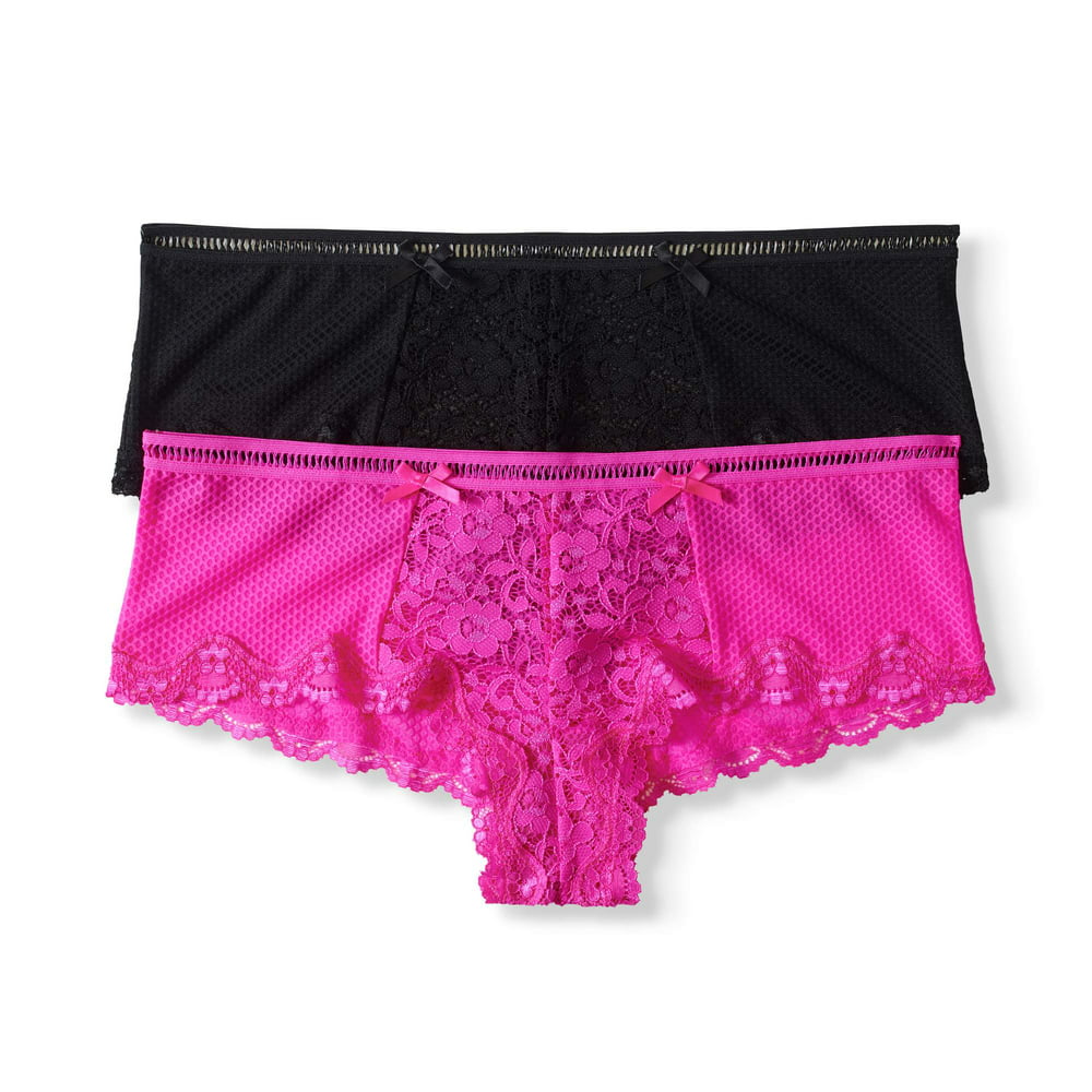 Smart And Sexy Smart And Sexy Women S Lace Cheeky Panties 2 Pack
