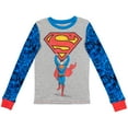 thumbnail image 2 of DC Comics Justice League Superman Toddler Boys Pajama Shirt and Pants Toddler to Big Kid, 2 of 5