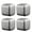 Four packs, variant on hejhncii Professional Metal Ice Cubes For Liquor Titaniums Cooling Tool Whiskey Stone