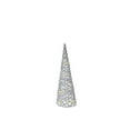 thumbnail image 1 of Led White and Silver Paper Cone Tree Medium 23.62", 1 of 3