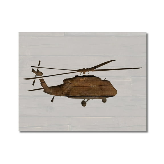 Blackhawk Helicopter Military Stencil Template Reusable 8.5 x 11 for Painting on Walls, Wood, Etc. By Stencilville