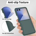 thumbnail image 3 of ELEHOLD for Samsung Galaxy Z Flip 7 2025 Case, Rugged Hard PC Soft TPU Hybrid Anti-Drop  Shockproof Non-Slip Slim Fit Case for Samsung Galaxy Z Flip 7 2025 ,Darkgreen, 3 of 6