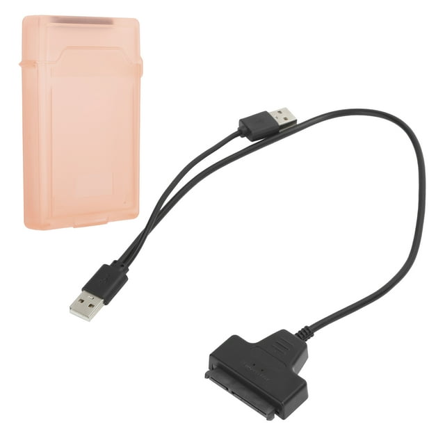 ABS Box, Dual Way Opening Hard Disk Cable For 2.5in HDD SSD White,Gray,Blue,Red,Green