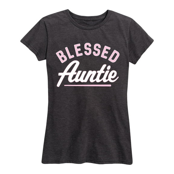 Instant Message - Blessed Auntie - Aunt Uncle - Women's Short Sleeve Graphic T-Shirt