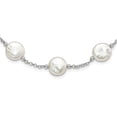thumbnail image 3 of Sterling Silver 12-13mm White Coin FWC Pearl 13-station Necklace, 3 of 5