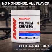 Raw Nutrition Essentials Creatine Monohydrate, Blue Raspberry, 50 Servings