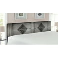 thumbnail image 2 of Antique Headboard, Antique Door with Vertical Ornamental Floral Pattern Travel Treasure Monochromic, Upholstered Decorative Metal Bed Headboard with Memory Foam, King Size, Grey Black, by Ambesonne, 2 of 4