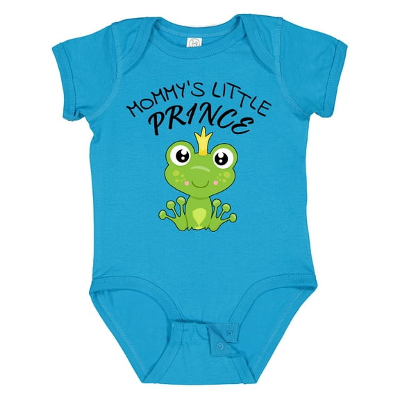 Inktastic Mommy's Little Prince Cute Frog Boys Baby Bodysuit
