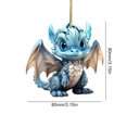 thumbnail image 5 of 2 Piezas Adorno Navidad Plano 2D Dragón Volador Acrílico para Bebé (#4), 5 of 5