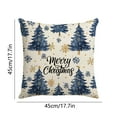 thumbnail image 4 of Boovnll Christmas Pillow Covers 18x18", Soft Skin Friendly Snowflake Printing Christmas Pillows for Winter Holiday Bedroom Living Room Couch Sofa Xmas Decorations Gifts, Pillow Covers, 4 of 7