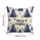thumbnail image 3 of Uuiauoio Festive Holiday Throw Pillow Cover with Design, Linen-Look Polyester Decorative Cushion Case for Sofa, Living Room, Bedroom, and Seasonal Home Décor, Machine Washable, 3 of 6
