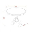 thumbnail image 6 of East West Furniture Eden 3-piece Dining Set with Stool in Buttermilk and Cherry, 6 of 7