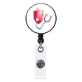 thumbnail image 2 of Fiudx Porta Credencial Retráctil Elegante, Hebilla con Diseño Único, Clip Giratorio de 360 Grados, Fácil Acceso para Enfermeras, Docentes y Profesionales, Superficie de Mylar Lavable., 2 of 6