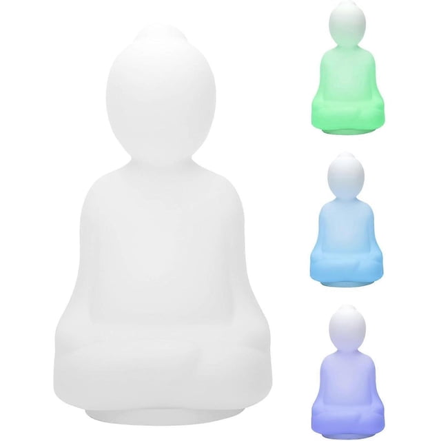 Buda de la Meditación - Luz de Respiración Visual Guiada y Consciencia Plena | Noche de Silicona