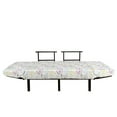 thumbnail image 3 of Bicycle Futon Couch, Colorful Pattern with Retro Bikes Simplistic Design on Plain Background Vintage Art, Daybed with Metal Frame Upholstered Sofa for Living Dorm, Loveseat, Multicolor, by Ambesonne, 3 of 4