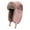 Pink, variant on Winter Trapper Hat with Ear Warm Faux Fur Windproof Snow Cap Hat