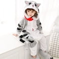 thumbnail image 1 of Monos con capucha de una pieza para niños, Onesies de invierno, pijamas cálidos de lana para niños, ropa de dormir para niños, Halloween, Navidad, Cosplay, 1 of 4