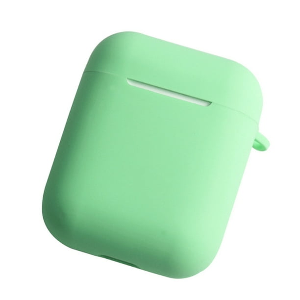 Seitruly Estuche para auriculares compatible con Bluetooth Reutilizable Desmontable Reemplazo de cubierta elástica de color sólido Reemplazo para Cables de audio/vídeo Verde