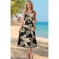 thumbnail image 4 of Wiholl Summer Dresses for Women Flowy Casual Midi Dress Beach Vacation Sundresses with Pockets, 4 of 9