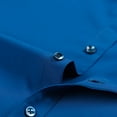 thumbnail image 6 of Elvqul Formal Shirts for Men Business Turn down Collar Button down Long Sleeve Blue Mens Shirts Big and Tall, 6 of 8