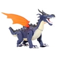 thumbnail image 2 of Juguete de dinosaurio eléctrico para caminar, juguete de dragón con luz de sonido divertido para el hogar para niños con aerosol de llama simulada, azul, 2 of 5