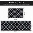 thumbnail image 2 of Black Kitchen Rugs and Mats Non Skid Washable Set of 2, Lattice Moroccan Style Kitchen Mats for Floor, Geometric Kitchen Runner Rug, Modern Abstract Kitchen Decor, 2 of 6