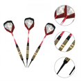 thumbnail image 2 of BESTSKY 3Pcs Darts Copper-Coated Iron Darts for Enhanced Flight Stability,Custom Plastic Darts Tip,Performance-Boosting High-Density Aluminum Dart Flights,Red, 2 of 4