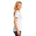 thumbnail image 3 of Port & Company LPC54V Ladies Core Cotton V-Neck Tees, White - 4XL, 3 of 6