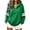 Green, variant on Quarter Zip Pullover Women Loose Collared Sweatshirt Fall Soft Trendy Sweatshirts M