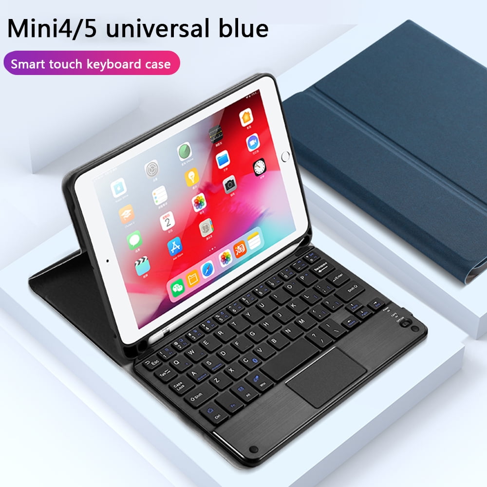 iPad 7.9 Bluetooth Keyboard Case with Builtin Pencil Holder,Blue
