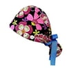 Mnycxen Scrub Cap with Buttons Bouffant Hat with Sweatband for Womens And Mens