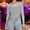 B Gray, variant on Women's Sparkly Sequin Mesh Long Sleeve Tops Lightweight Stretchy Shirts Crew Neck Sheer Blouses Party Night See Through Sequin Tops Coffee S