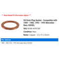 thumbnail image 2 of Oil Drain Plug Gasket - Compatible with 1984 - 1985, 1992 - 1993 Mercedes-Benz 500SEL, 2 of 2