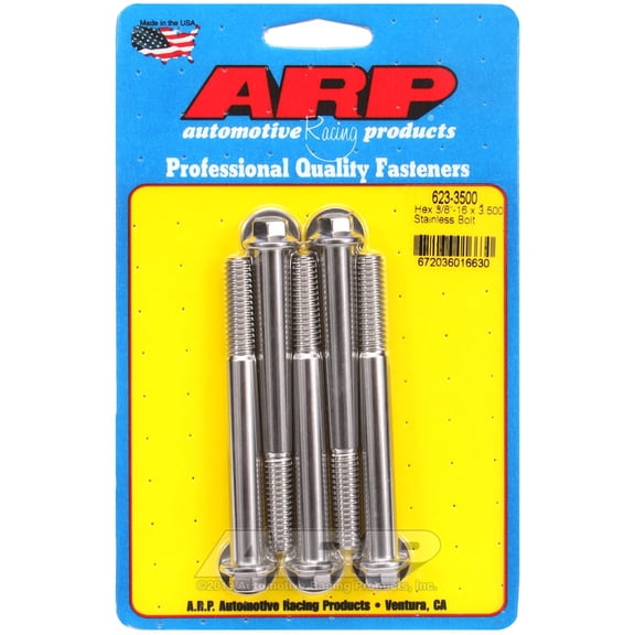 ARP 623-3500 3/8-16 X 3.500 Hex SS Bolts