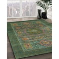 thumbnail image 2 of Ahgly Company Indoor Rectangle Abstract Dark Olive Green Abstract Area Rugs, 2' x 3', 2 of 6