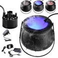 thumbnail image 3 of Witches Cauldron with Mist Maker Fogger,Scary Halloween Decorations,Black Witch Cauldron Kettle Pot with Color Change Light,Witches Candy Bucket for Kitchen Table Decor, 3 of 8