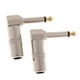 thumbnail image 2 of 2pcs 6.35 mm 1/4 pulgadas Conector Estéreo de ángulo Enchufe de Micrófono de sonido Hugo Enchufe de micrófono, 2 of 10