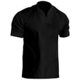 thumbnail image 2 of fatyb Men's Casual T-Shirts Summer V Neck Basic Tee Tops Short Sleeve Plain Comfortable Tshirts for Men, 2 of 6