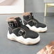 thumbnail image 1 of Zapatos de mujer de caña alta, forro polar de invierno, zapatos cálidos acolchados de algodón, botas Martin de moda populares que aumentan la altura, zapatos de moda, 1 of 6