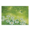 thumbnail image 1 of Daffodil Cutting Board, Daffodils Under Vibrant Tree Branch Leaves Spring Petals Seasonal Foliage Theme, Decorative Tempered Glass Cutting and Serving Board, Small Size, Green Yellow, by Ambesonne, 1 of 1