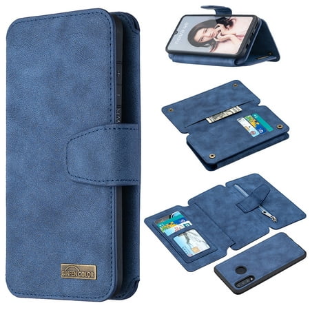 For Huawei P30 Lite Detachable Frosted Magnetic Horizontal Flip Leather Case with Card Slots & & &