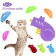 thumbnail image 1 of BEADCEST 1Pc Cat Toy Launch Flying Disc Saucer Launcher Plastic Random Color, 1 of 8