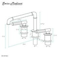 thumbnail image 3 of Avallon 8 in. Widespread, Sleek Handle, Bathroom Faucet in Chrome, 3 of 10