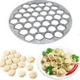 thumbnail image 2 of Russian Pelmeni Maker Machine, Metal Ravioli Maker, 37 Holes Handmade Dumpling Cutter, Mini Ravioli Press and Cutter Pelmeni Metal Mold for Pelmeni Meat Pasta, 2 of 8
