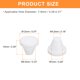 thumbnail image 2 of Uxcell 26Pcs Tapón de agujero de silicona, blanco, adecuado para tubos de botella de diámetro interno de 7-8mm, 2 of 6