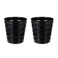 thumbnail image 3 of DINHEAROM Planter Pots For Indoor Plants Black Plastic 2Pcs 8.65X8.25X8.25in, 3 of 6