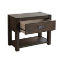 thumbnail image 3 of Home Fare Modern Farmhouse Dark Oak Nightstand, 3 of 4